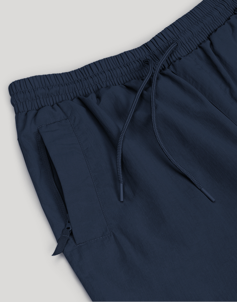 Times Embroidered Script Logo Pants (Navy Blue)