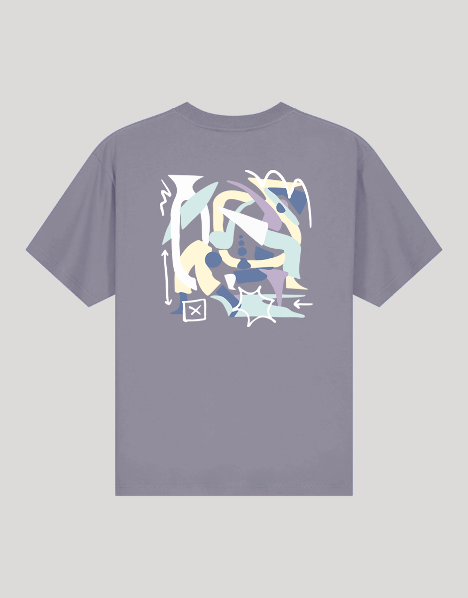 Times Scribble T-Shirt (Lava Grey)