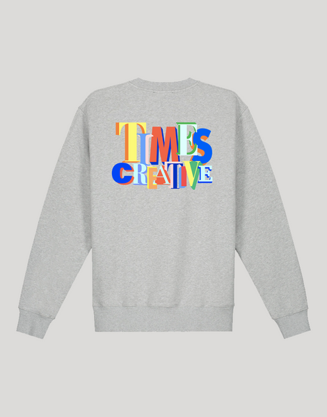 Times Newspaper Crewneck (Heather Grey)