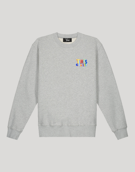 Times Newspaper Crewneck (Heather Grey)