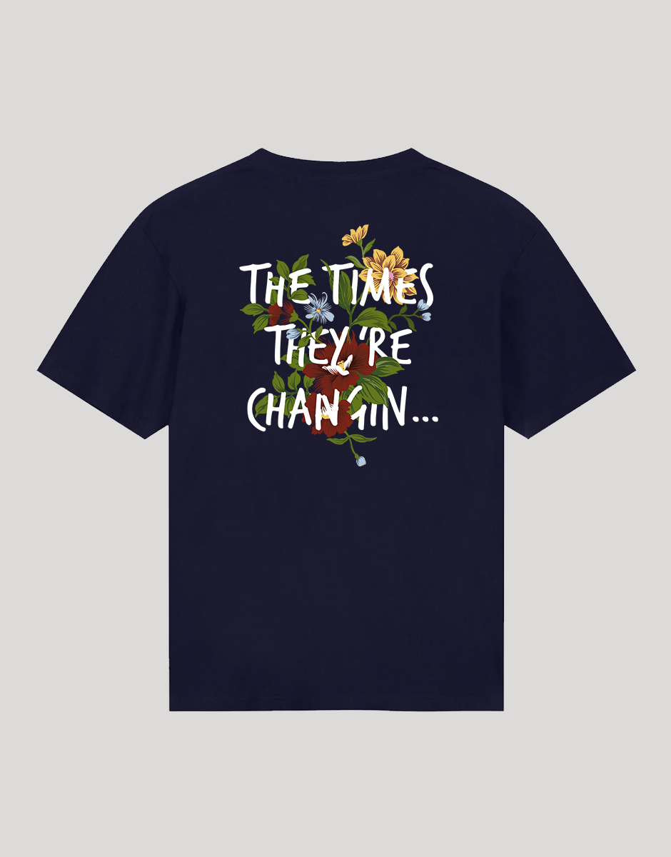 Times They're Changin T-Shirt (Navy Blue)